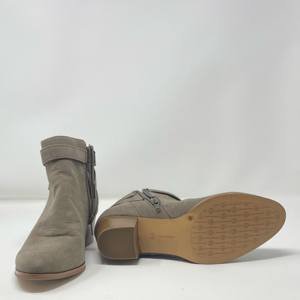 Giani Bernini Suede heeled ankle boots - grey, excellent condition - Picture 5 of 7